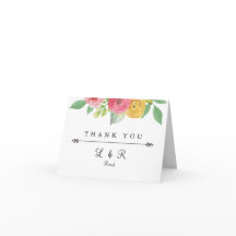 Carte de remerciements chic rustique