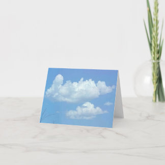 Carte De Remerciements Chien Allongé 🐶 Nuages