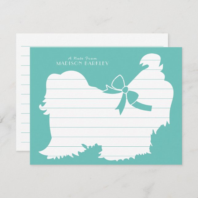 Carte De Remerciements Chien Chien Chien Chien Chien Chien Chien Chien Ch (Devant / Derrière)