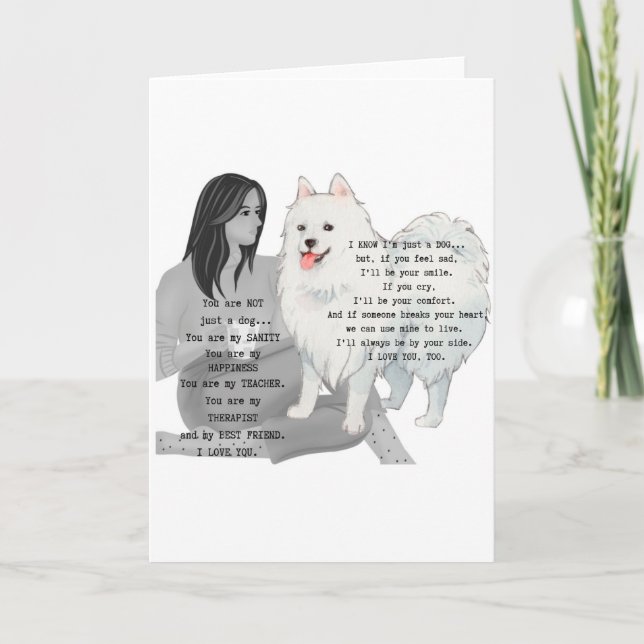 Carte De Remerciements Chien Chiens Élevent Femme Lady Dit Un Poème Salut (Devant)
