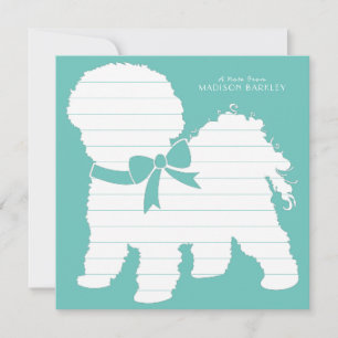 Carte De Remerciements Chien de Bichon Frise Puppy