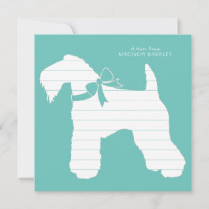 Carte De Remerciements Chien de Kerry Blue Terrier Chien Chien Puppy