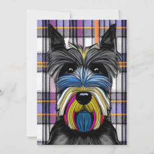 Carte De Remerciements Chien écossais