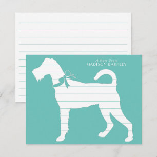 Carte De Remerciements Chien Irlandais Terrier Puppy