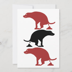 Carte De Remerciements Chiens de balançoire amusants