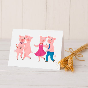 Carte De Remerciements Chiens de danse