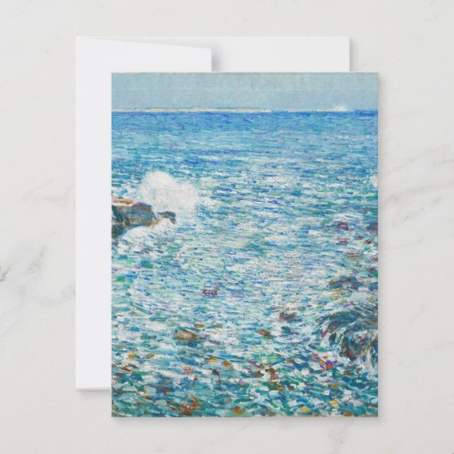 Carte De Remerciements Childe Hassam - Surf, Îles Des Chaussures (Devant)