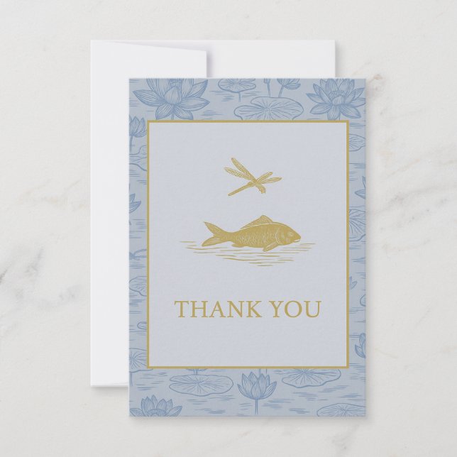 Carte De Remerciements chinoiserie card (Devant)