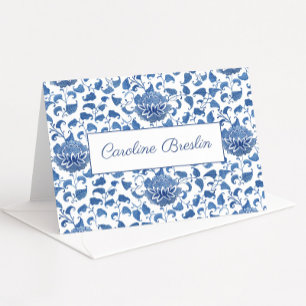 Carte De Remerciements Chinoiserie Chic Mariage Blue Et Blanc