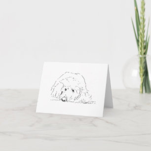 Carte De Remerciements Chiot Cockapoo, Idées Cadeaux pour Amoureux de Chi