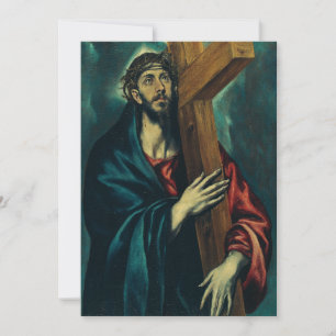 Carte De Remerciements Christ portant la croix par El Greco