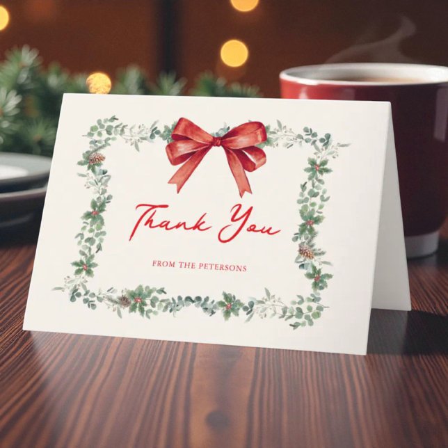 Carte De Remerciements Christmas A Merry Little Baby Shower (Créateur téléchargé)