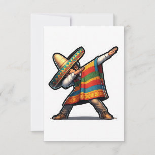 Carte De Remerciements Cinco de Mayo Man