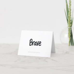 Carte De Remerciements Citation courageuse Encouragement Citation de text