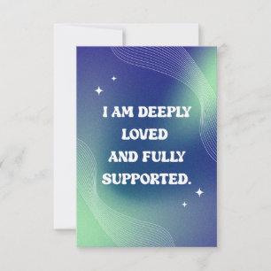 Carte De Remerciements Citation de motivation et d'amour de soi, inspiran