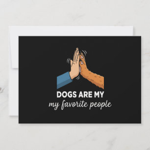 Carte De Remerciements Citation drôle "Les chiens sont mes personnes préf