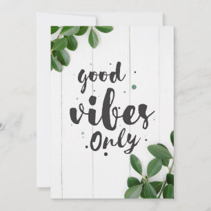Carte De Remerciements Citation du bonheur Good Vibes uniquement
