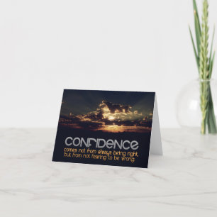 Carte De Remerciements Citation inspirante "Confiance"