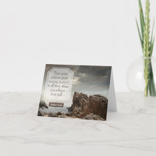 Carte De Remerciements Citation Inspirationnelle Abraham Lincoln "Succès"