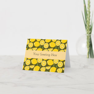 Carte De Remerciements Citron Jaune Moderne Amusant mignon