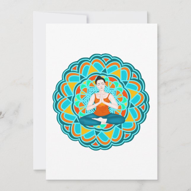 Carte De Remerciements citron mandala (Devant)