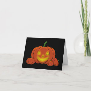 Carte De Remerciements Citrouille Jack-o-lanterne