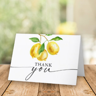 Carte De Remerciements Citrus de citron