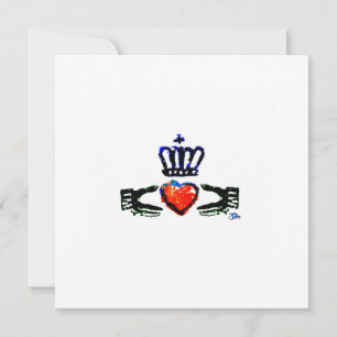 Carte De Remerciements "Claddagh- Rouge" 2022