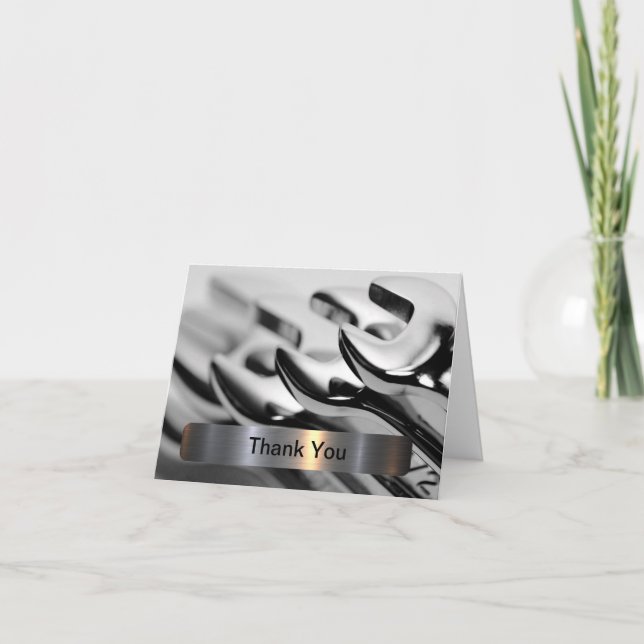 Carte De Remerciements Classe Automotive Business Thank You Cards (Devant)