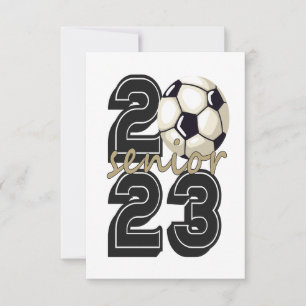 Carte De Remerciements Classe De 2023 Cadeau De Graduation De Soccer Seni