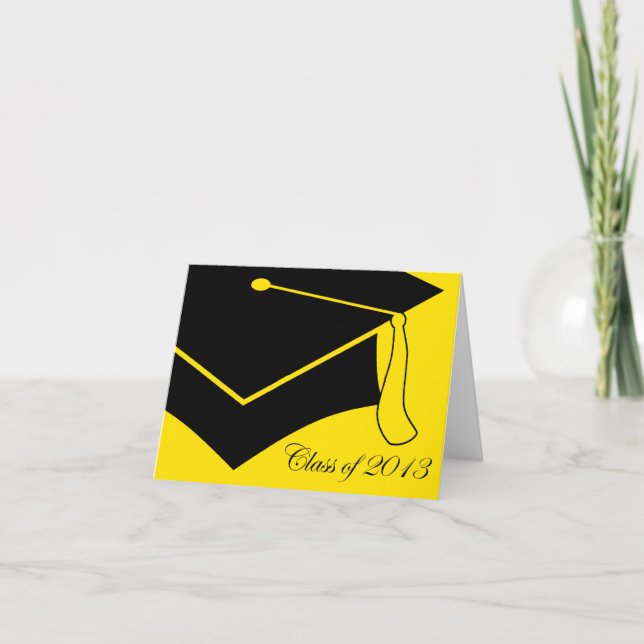 Carte De Remerciements classe du plafond de graduation 2013 (Devant)