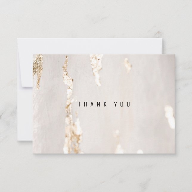 Carte De Remerciements Classic Moderne Gold Foil Business (Devant)
