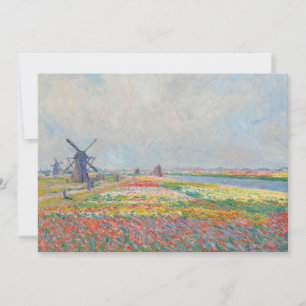 Carte De Remerciements Claude Monet - Champs de tulipe près de La Haye