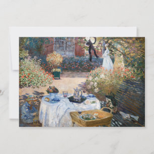 Carte De Remerciements Claude Monet - Le déjeuner, panneau décoratif