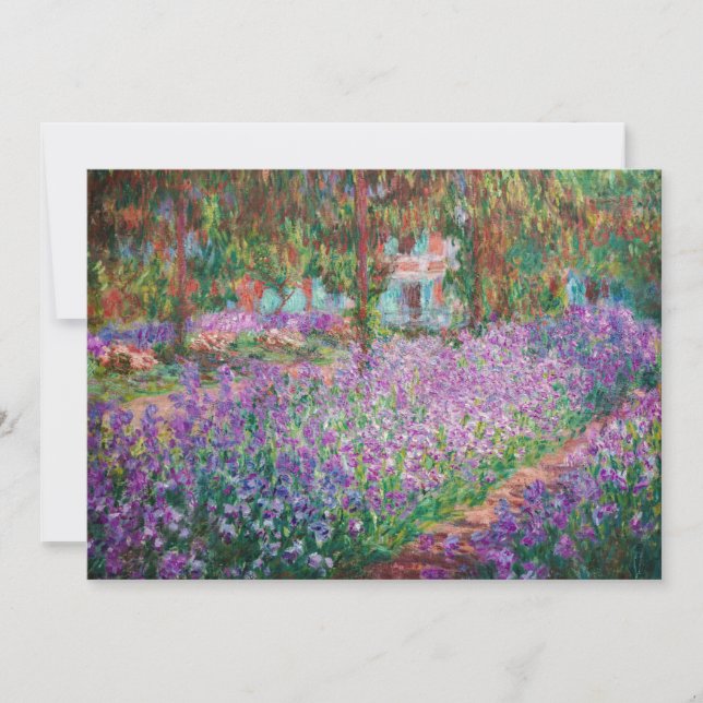 Carte De Remerciements Claude Monet - Le jardin de l'artiste à Giverny (Devant)