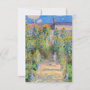 Carte De Remerciements Claude Monet - Le jardin de l'artiste à Vetheuil