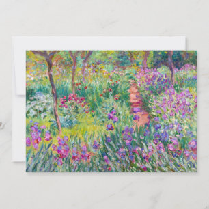 Carte De Remerciements Claude Monet - Le jardin d'Iris à Giverny