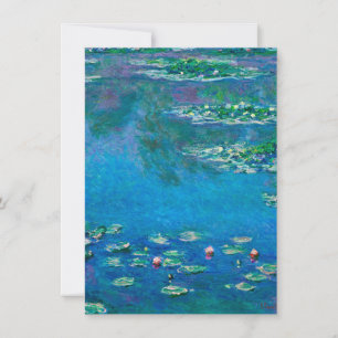 Carte De Remerciements Claude Monet - Lilies d'eau 1906