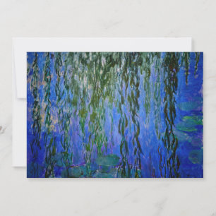 Carte De Remerciements Claude Monet - Lys d'eau avec saule plumant