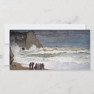Carte De Remerciements Claude Monet - Mer Noire à Etretat