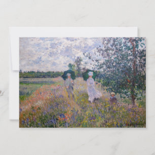 Carte De Remerciements Claude Monet - Promenade près d'Argenteuil