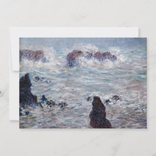 Carte De Remerciements Claude Monet - Tempête au large de la côte de Bell
