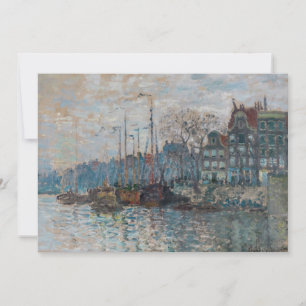 Carte De Remerciements Claude Monet - Vue d'Amsterdam