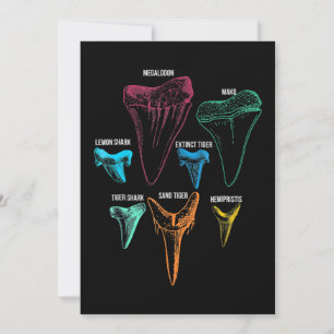 Carte De Remerciements Clé d'identité de la chasse aux dents de requin