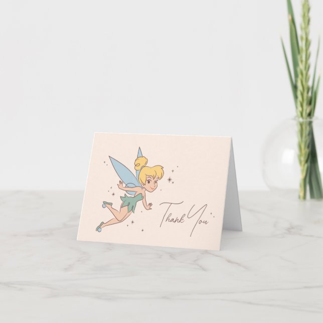 Carte De Remerciements Clochette de Disney | Fairy First Birday (Devant)