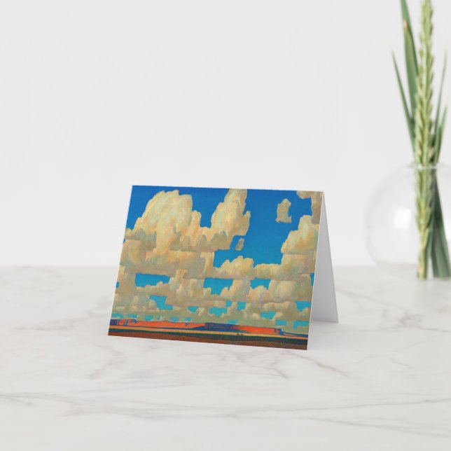 Carte De Remerciements Cloud World par Maynard Dixon (Devant)