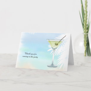 Carte De Remerciements Cocktail d'été