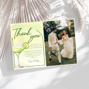 Carte De Remerciements Cocktails Brunch & Bubbly Fête des mariées photo