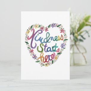 Carte De Remerciements Coeur