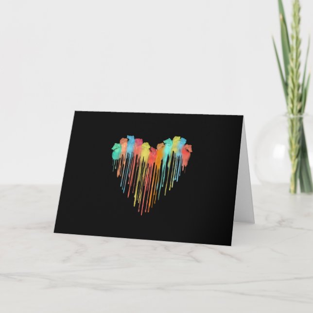 Carte De Remerciements Coeur de poisson (Devant)
